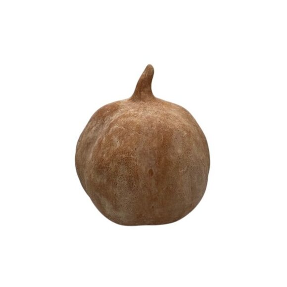 NWT RARE small Terra Cotta Pottery Barn Pumpkin Decoration - Picture 1 of 6